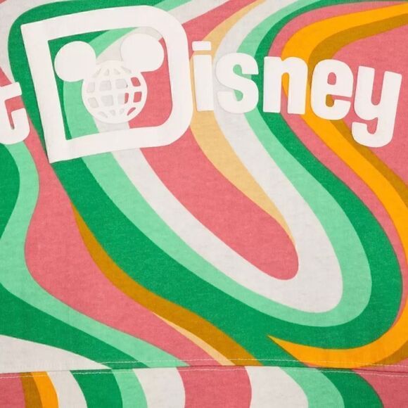 SWIRL Spirit Jersey Walt Disney World NWT Pink, Green, Orange & White - Picture 2 of 4